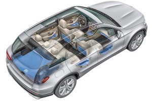 Mercedes-Benz GLC, Kofferraumvolumen, Ablagen und Staufächer im Fahrzeug Mercedes-Benz GLC, luggage capacity, stowage facilities in the interior