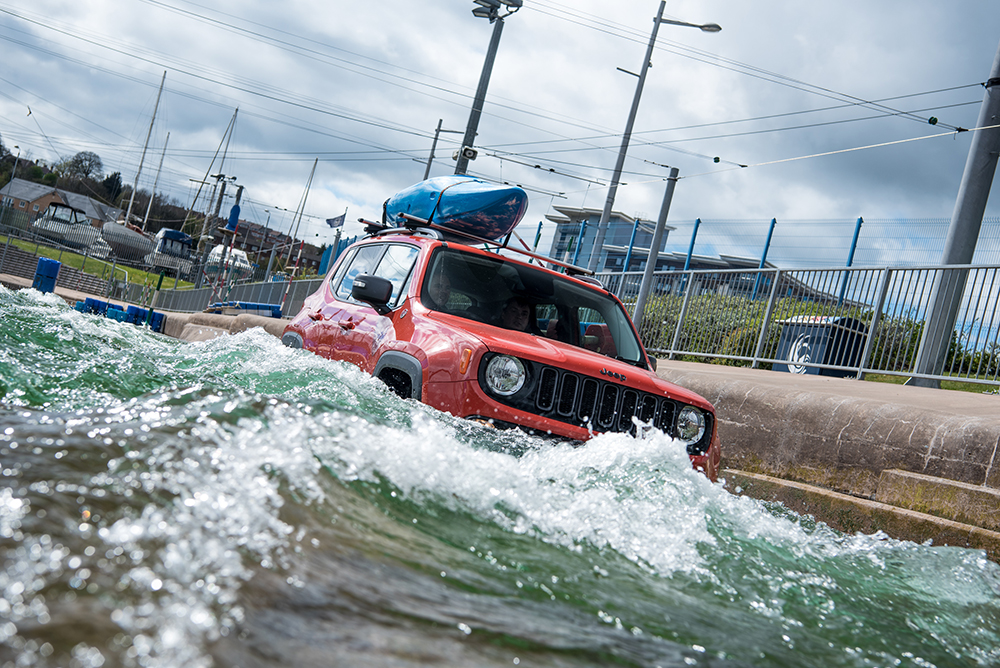 2016 Jeep Renegade rafting
