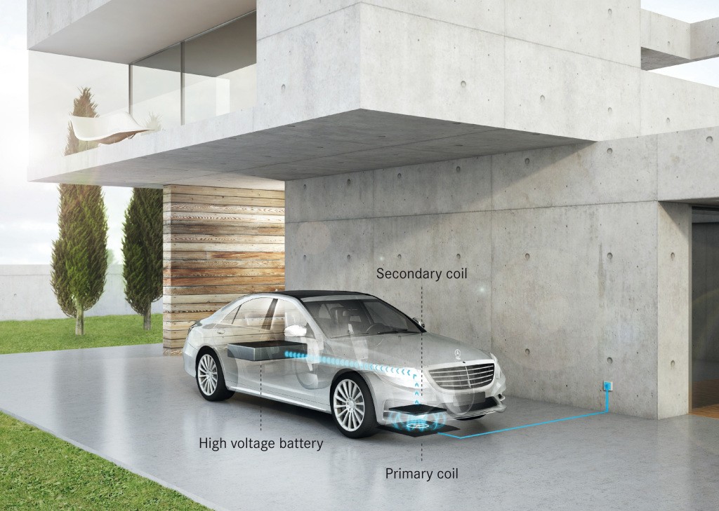 Mercedes S 500 e wireless charging