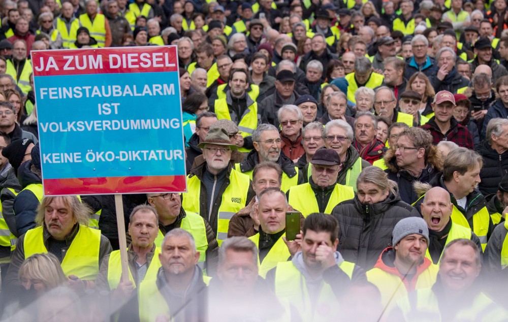 Mașinile diesel proteste Germania