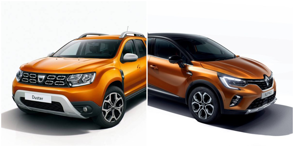 Renault Captur si Dacia Duster