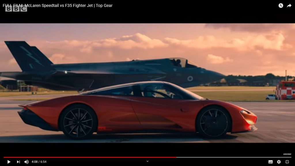 Mclaren Speedtail vs F-35 Lighting