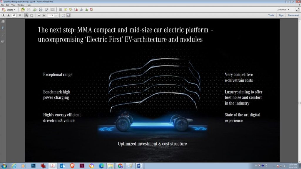 platforma electrica Mercedes MMA