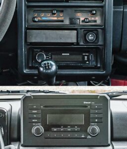 Suzuki Samurai vs Jimny infotainment AutoExpert.ro